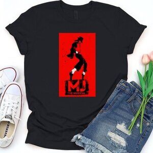 MJ The Musical Souvenir T-Shirt Broadway Music Play Graphic Tee Concert Gift 79